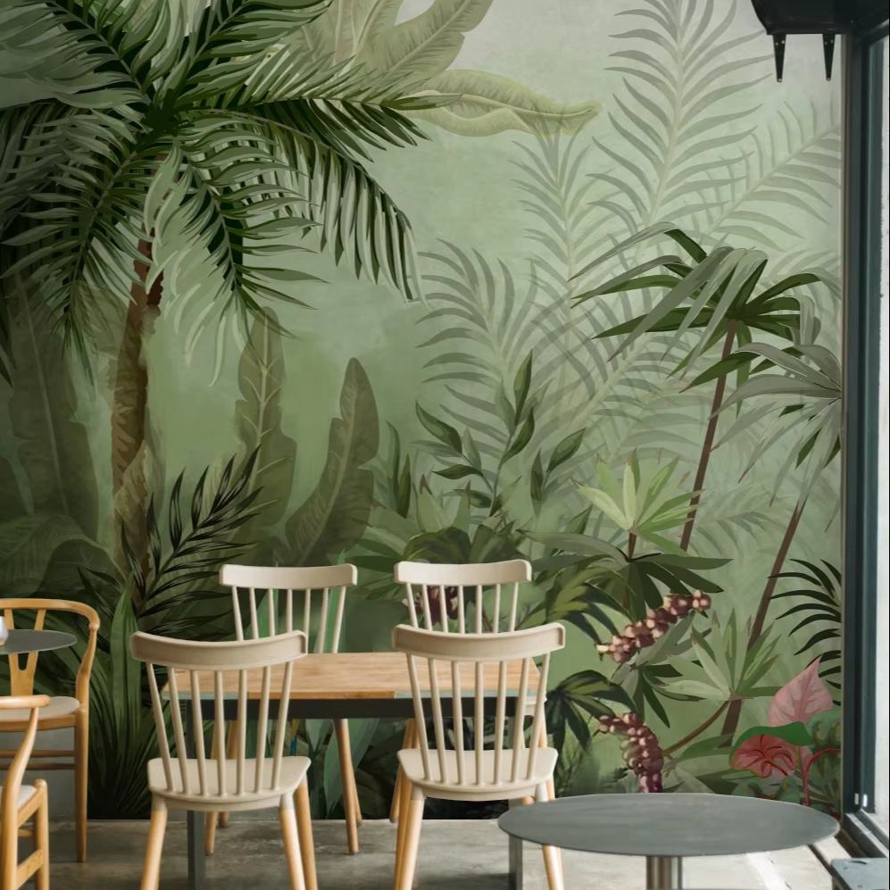 Tropical Palm Tree Mural Wallpaper