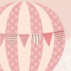 Fashion Wallpaper Pink Hot air Balloon Wall Cloth Home Star Decoration 3d Girl Bedroom Art Wall Mural Wallpaper