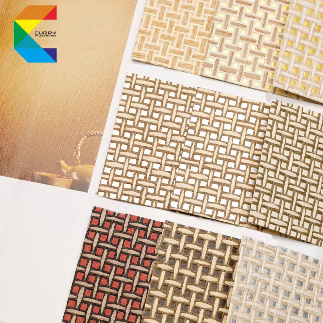 New Arrival Nature Straw Sisal Linen Grass Weaving Silk Nature Wallpaper Series Wallpaper for Walls Home Hotel Commercial Decor