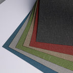 Fireproof Soundproof Wallpaper - PVC Coated Woven Fabric Geometric Texture for Home Office