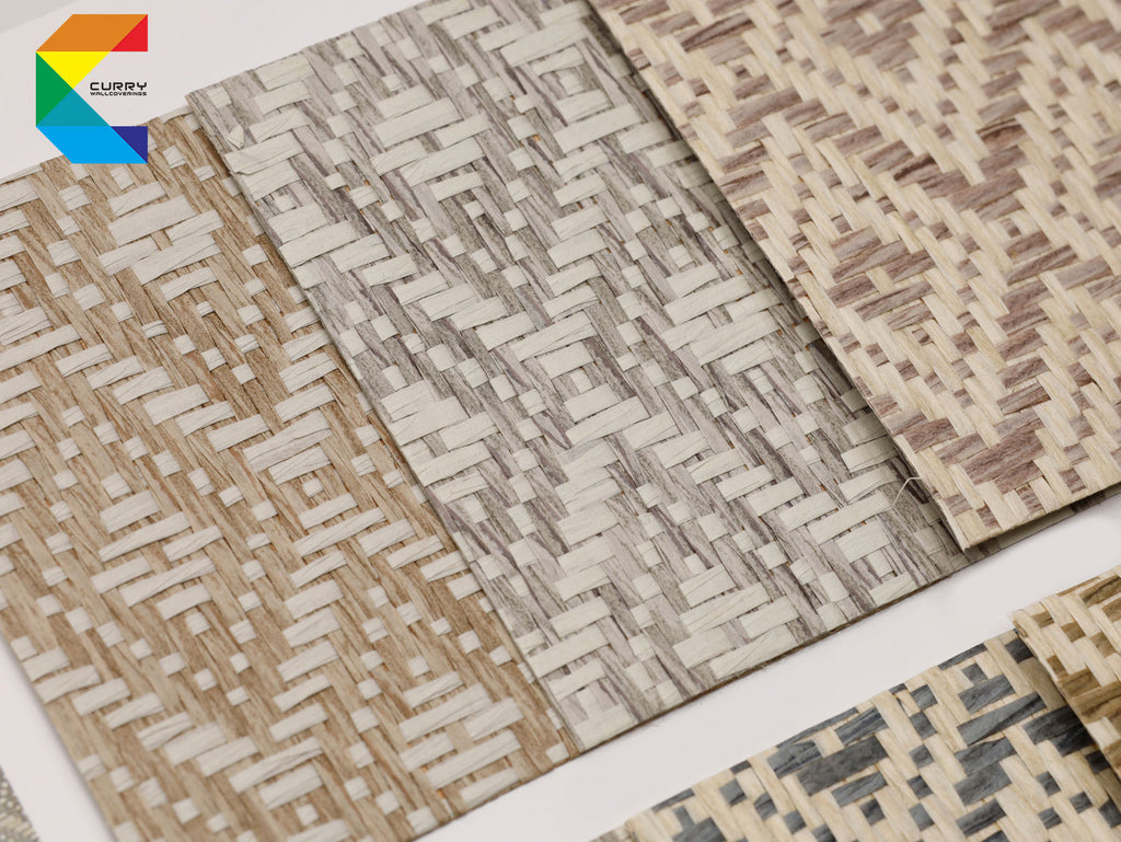 Popular Nature Straw Sisal Linen Grass Weaving Silk Nature Wallpaper Series 3d Wallpaper for Walls Home Hotel Commercial Decor