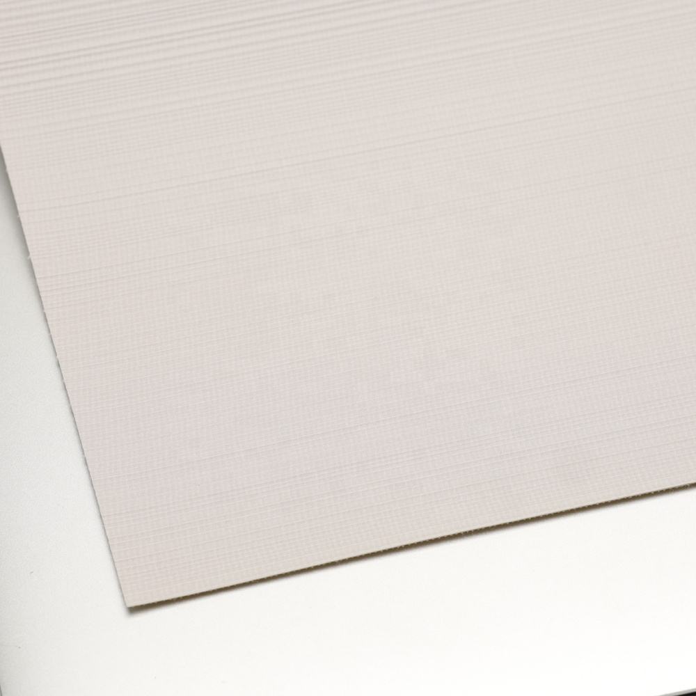 Matte Vertical Stripe Texture Grey 137cm PVC Fabric Backed Wall Papers for Office Decorative