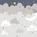Modern Cute Rabbit Wall Paper Soft Hues Flower Fireproof 3d Mural Wallpaper Home Decoration Wall Murals for House