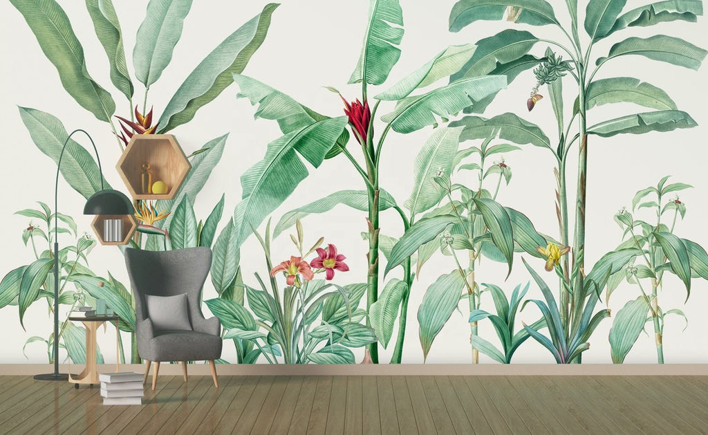 Tropical Palm Tree Mural Wallpaper