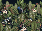 Art Mural Wholesale of New Products Green Plant Leaf of Banana Wall Decor Wallpaper Papier Peint Mural for Living Room Sofa