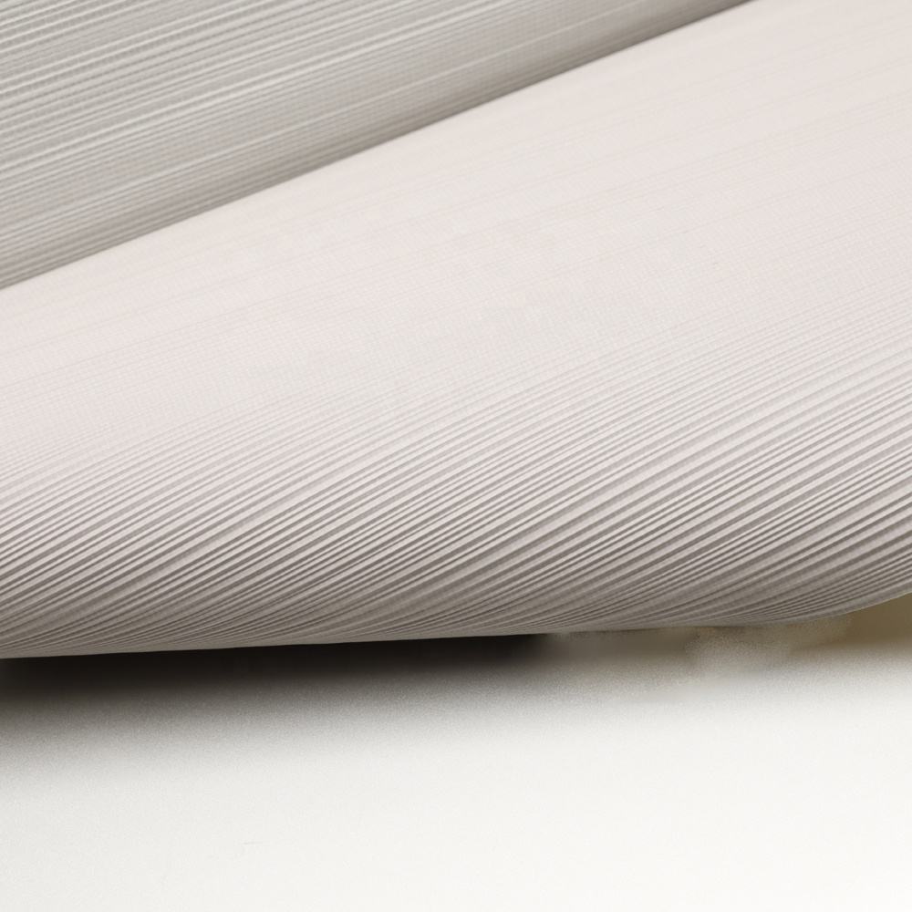 Matte Vertical Stripe Texture Grey 137cm PVC Fabric Backed Wall Papers for Office Decorative