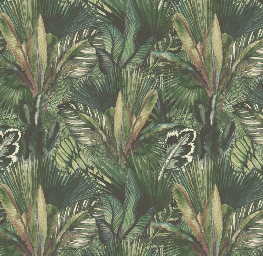 3D Painting Nature Mural Tropical Mysterious Leaves Landscape Decorative Wall Papier Peint Mural Wallpaper Living Room