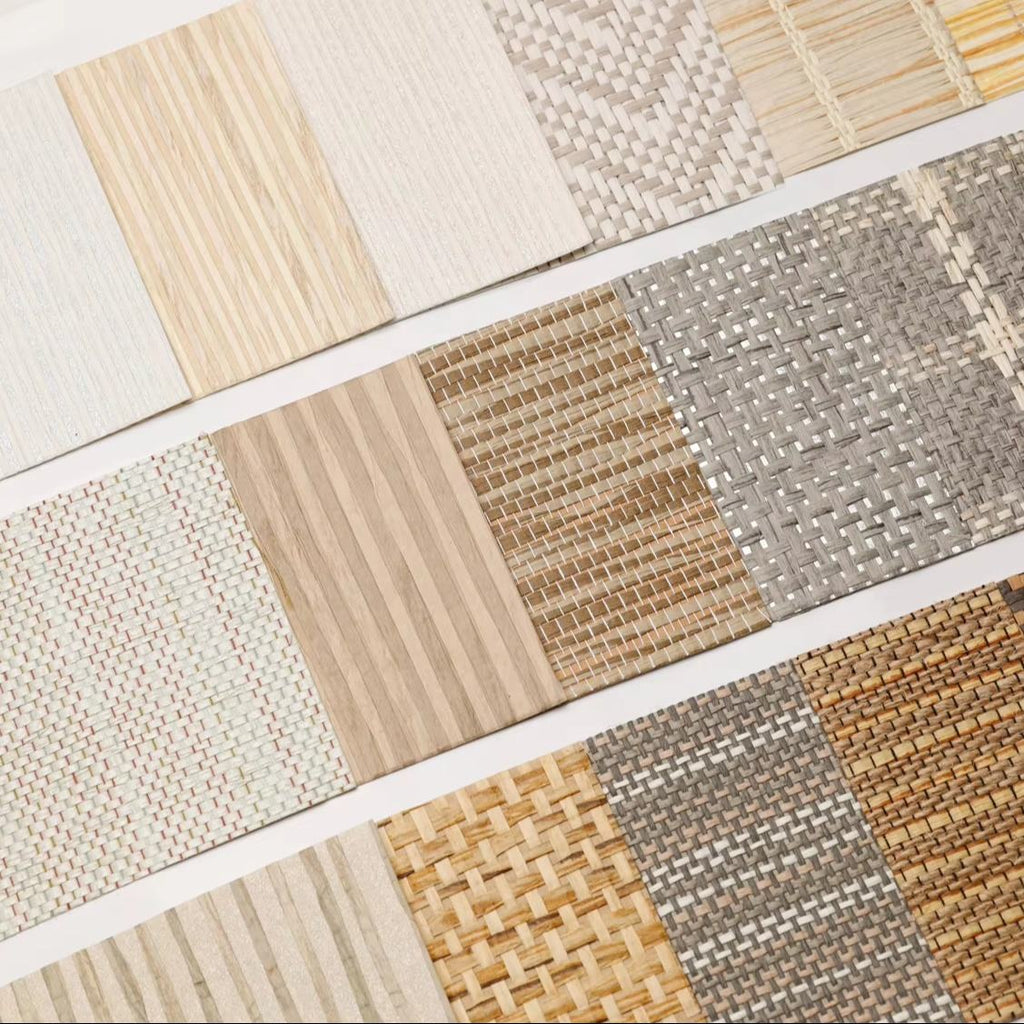 Popular Nature Straw Sisal Linen Grass Weaving Silk Nature Wallpaper Series 3d Wallpaper for Walls Home Hotel Commercial Decor