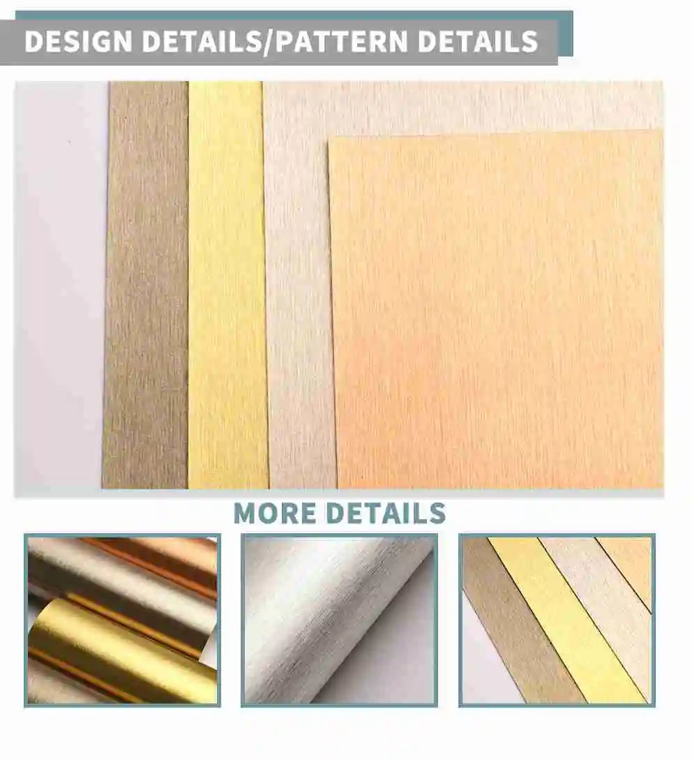 Factory Supply Strip Designs Wallcovering Minimalist Silver Wall Cloth for Walls Decoration Interior