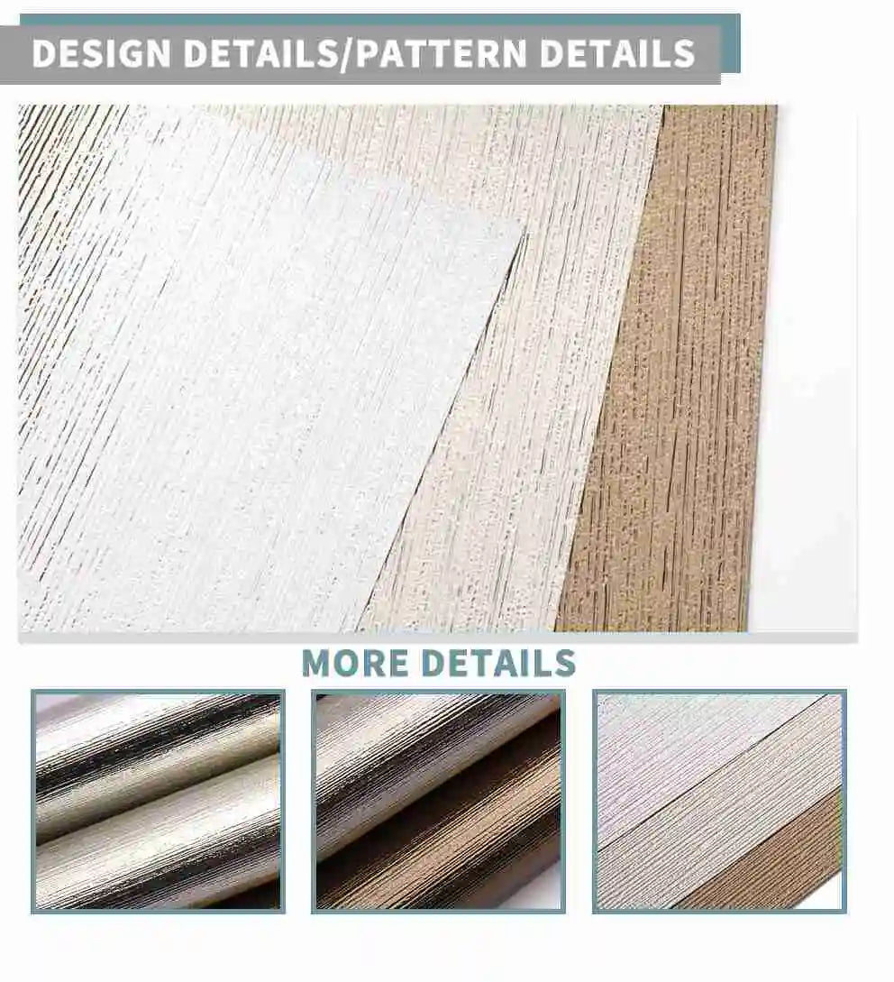 New Trend Leading Technology Wallpaper Copper Color Vertical Stripes Wall Decor Fireproof Waterproof Mould-Proof Wall Paper