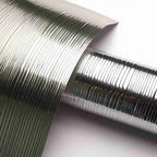 Silver Fabric Backed 54 in Width Wallcoverings for Hotels Restaurants KTV Commercial Use