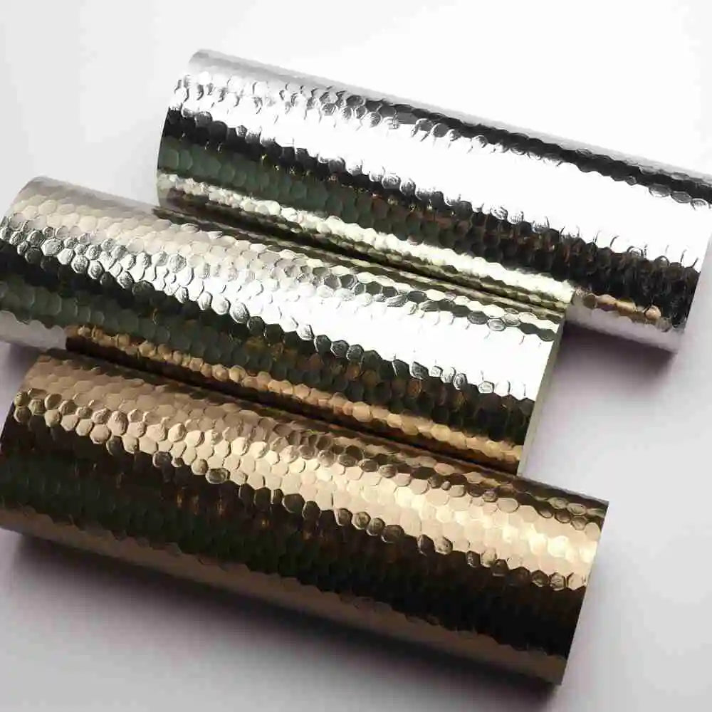 Featured Product Exclusive Metallic Texture Stainless Steel Color Woven Fabric Wallpaper for Commercial Room Mall