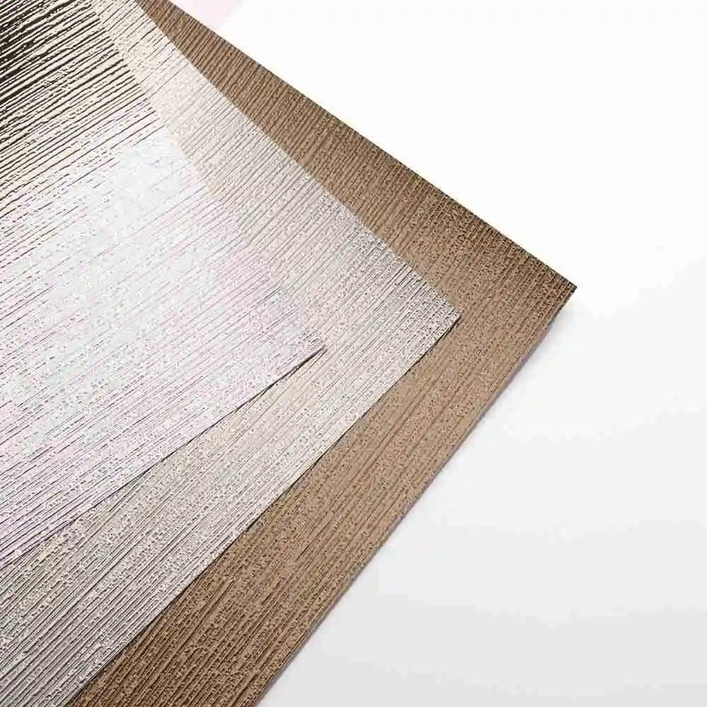 New Trend Leading Technology Wallpaper Copper Color Vertical Stripes Wall Decor Fireproof Waterproof Mould-Proof Wall Paper