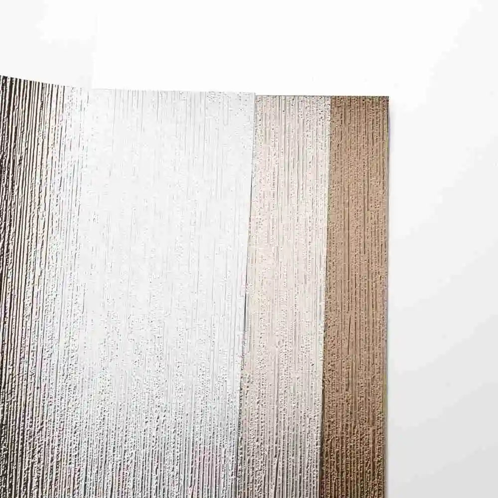 New Trend Leading Technology Wallpaper Copper Color Vertical Stripes Wall Decor Fireproof Waterproof Mould-Proof Wall Paper
