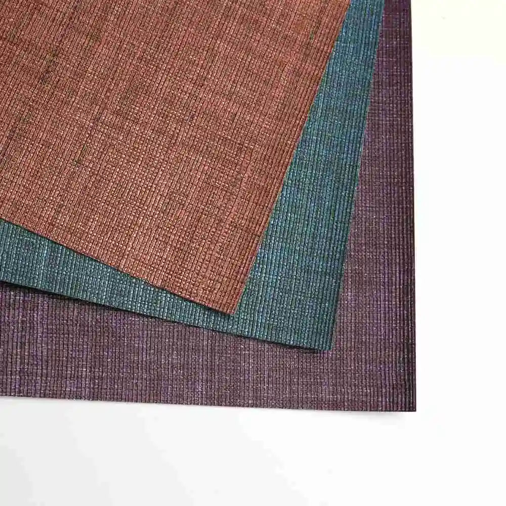 Chinese  Style CE Certified 100% Vinyl Material Wall Covering Woven Fabric Luxury Wallpaper Home Decoration Designs Wall Decoration Interior