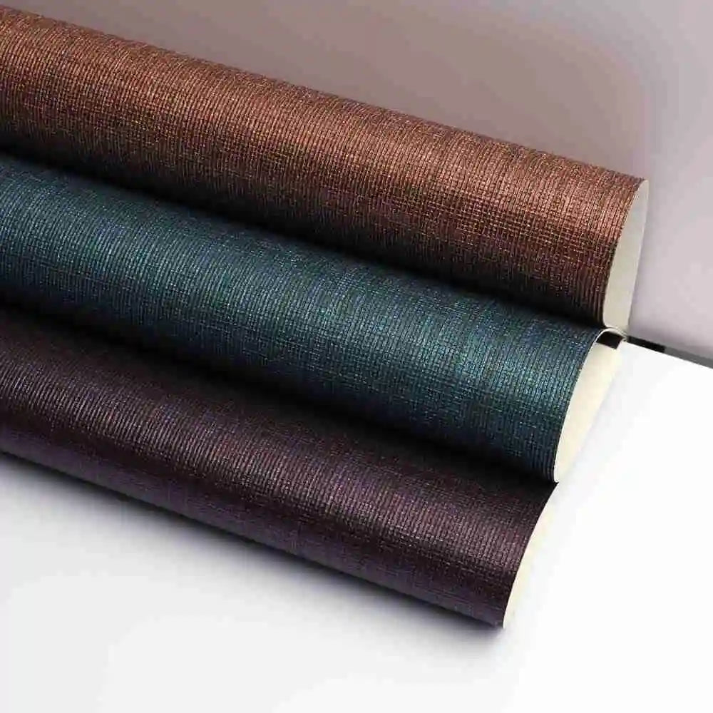Chinese  Style CE Certified 100% Vinyl Material Wall Covering Woven Fabric Luxury Wallpaper Home Decoration Designs Wall Decoration Interior