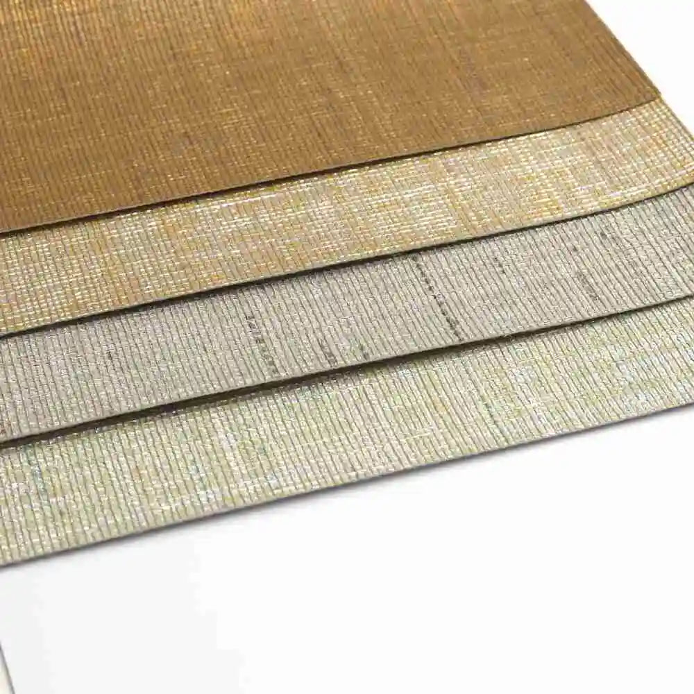 Chinese  Style CE Certified 100% Vinyl Material Wall Covering Woven Fabric Luxury Wallpaper Home Decoration Designs Wall Decoration Interior